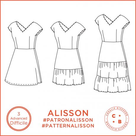 Patron Coralie Bijasson Alisson robe 34/48