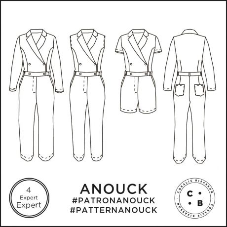 Patron Coralie Bijasson Anouck combinaison 34/48