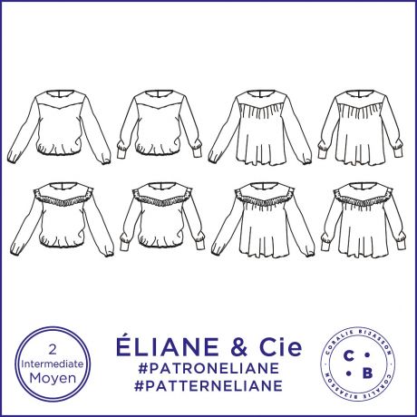 Patron Coralie Bijasson Eliane blouse 34/56
