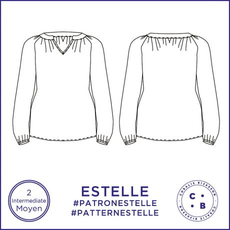 Patron Coralie Bijasson Estelle tunique 34/48