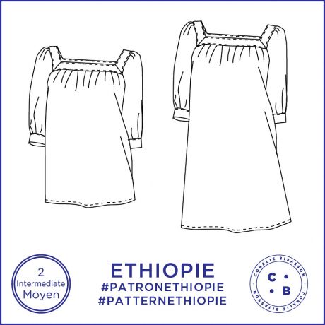 Patron Coralie Bijasson Ethiopie robe tunique 34/56