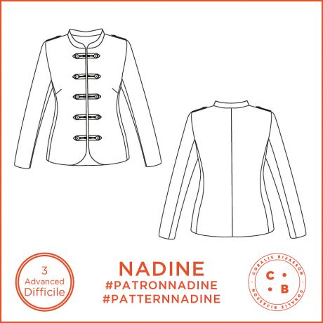 Patron Coralie Bijasson Nadine veste 34/56