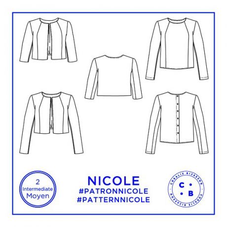 Patron Coralie Bijasson� top nicole t34/48