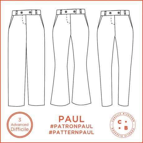 Patron Coralie Bijasson Paul pantalon 34/56