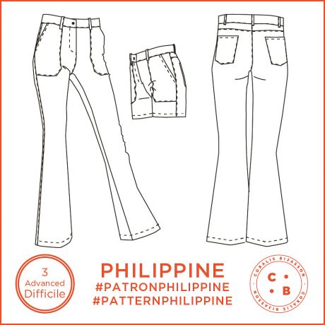 Patron Coralie Bijasson Philippine pantalon  34/48