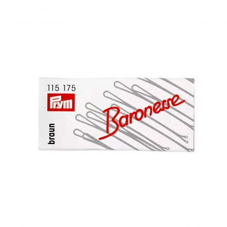 Barrette fixe m�che en acier demi blond� 4cm x12