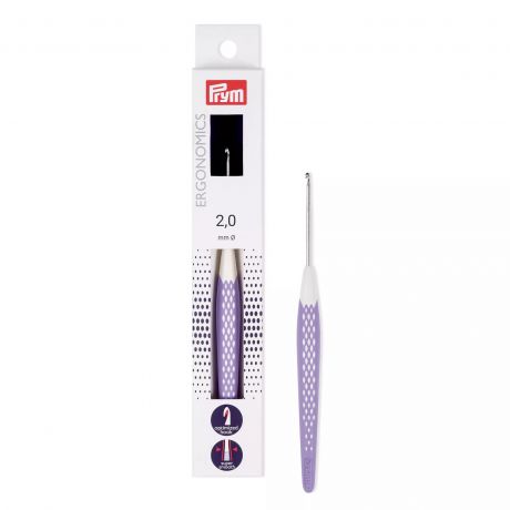 Crochet plastique ergonomique 2,0mm 16cm