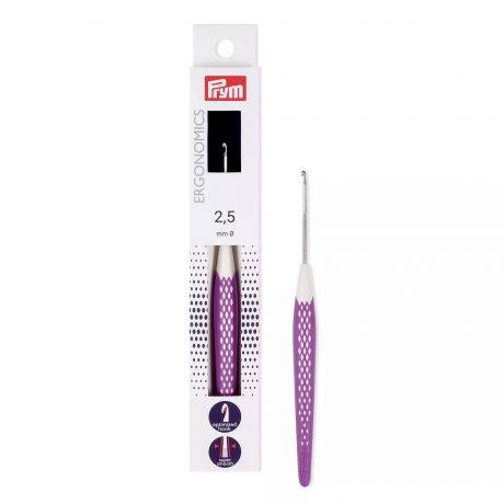 Crochet plastique ergonomique 2,5mm 16cm