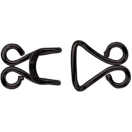 Agrafe et porte corset n�13 laiton noir x carton 1000