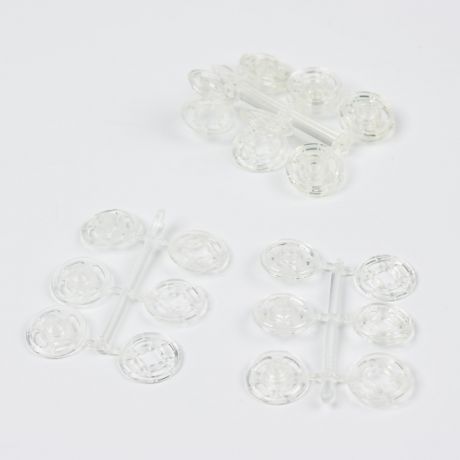 Pression plastique transparent 13mm x12