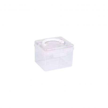 Bo�te plastique de rangement taille S cr�me