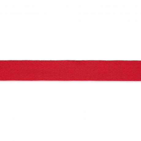 Ruban serg� de coton 15mm rouge(5m)