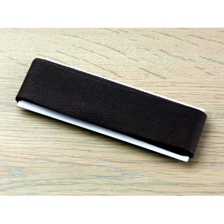 Ruban serg� de coton 20mm brun moyen(3m)