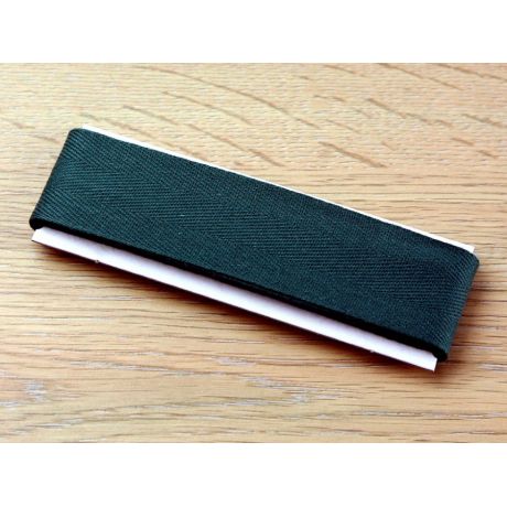 Ruban serg� de coton 30mm vert sapin(2,5m)