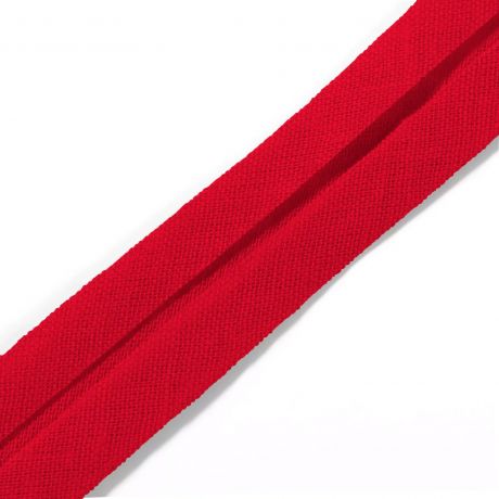 Biais coton 40/20mm rouge(3,5m)