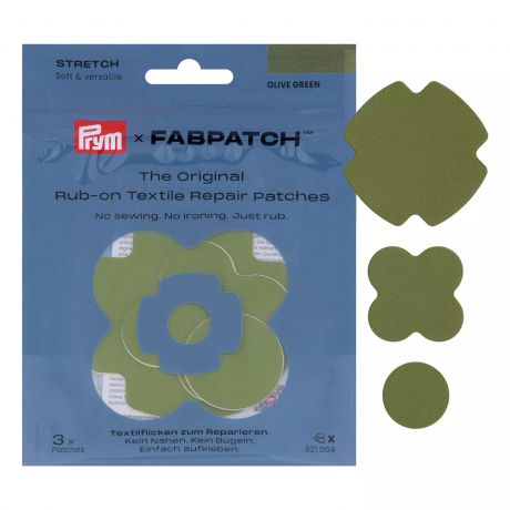 Patch autocollant STRETCH olive, 3pc