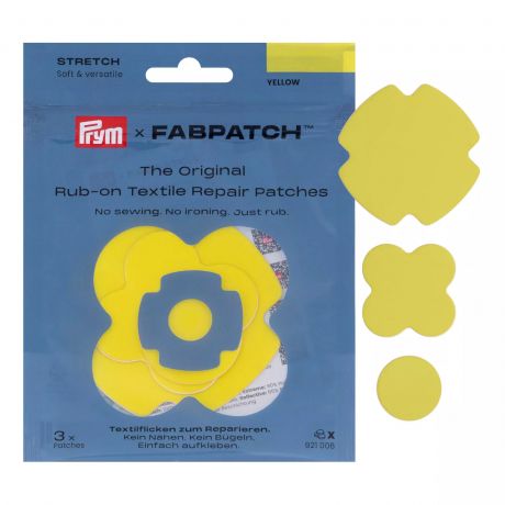 Patch autocollant STRETCH jaune, 3pc