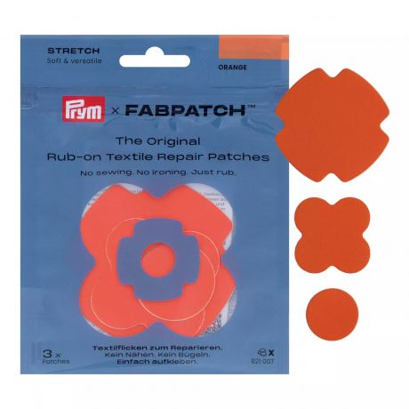 Patch autocollant STRETCH orange, 3pc