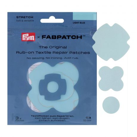 Patch autocollant STRETCH bleu clair, 3pc
