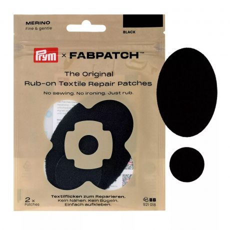 Patch autocollant MERINOS noir, 2pc