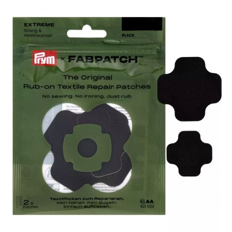 Patch autocollant EXTREME noir, 2pc