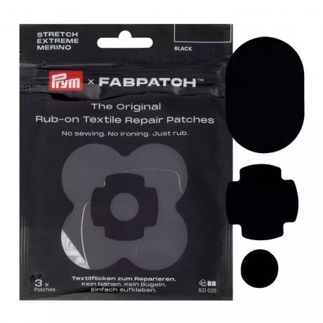 Patch autocollant ASSORTIS noir, 3pc