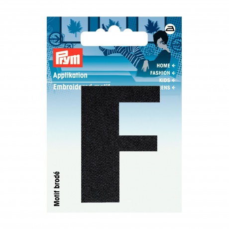 Thermocollant brod lettre f noir