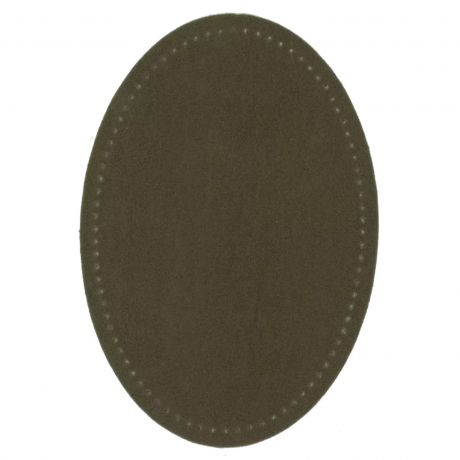 Coudes imitation daim thermocollant olive 9,5/14,5cm