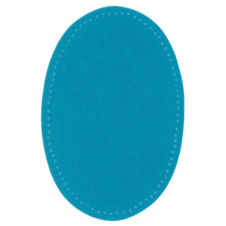 Coudes imitation daim thermocollant turquoise  9,5/14,5cm