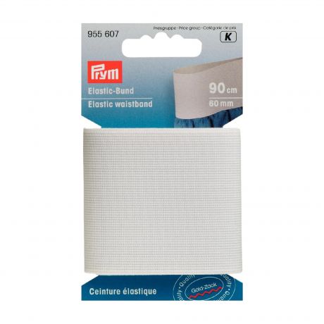 Ceinture �lastique 60mm blanc 0,9 m