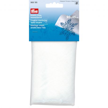 Entoilage cratif hydrosoluble 90x45cm blanc