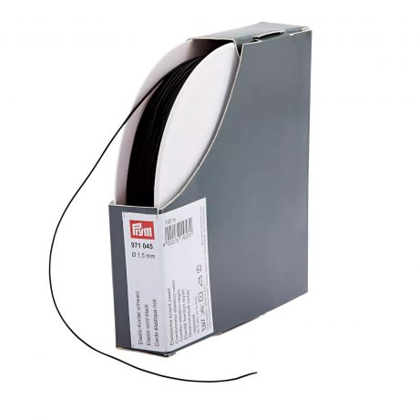 Corde �lastique rond �1,5mm noir x100m