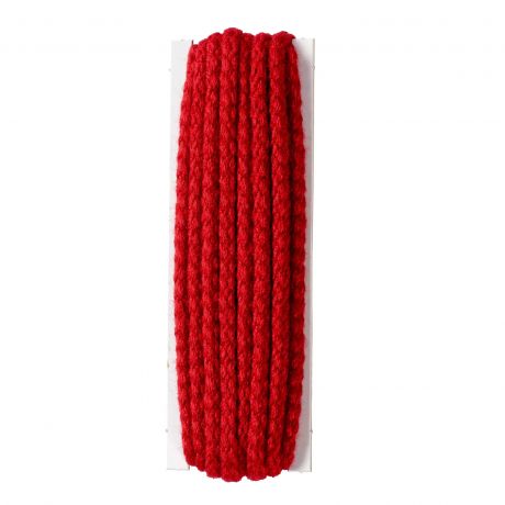 Cordon polyester �4mm rouge x3m