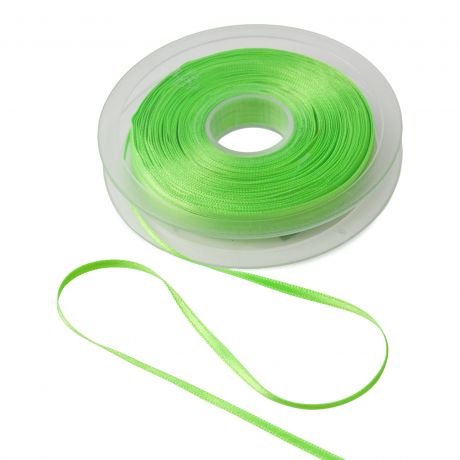 Ruban satin double face 3mm vert x50m