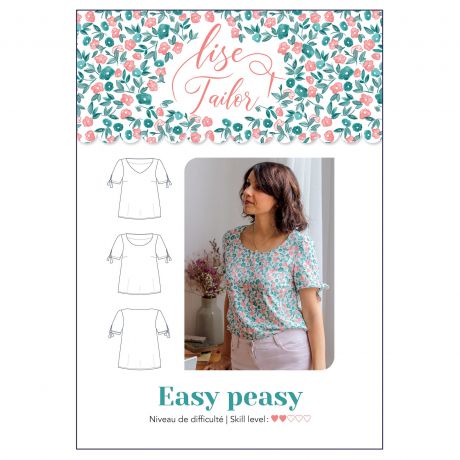 Patron Lise Tailor t-shirt easy peasy t34/52