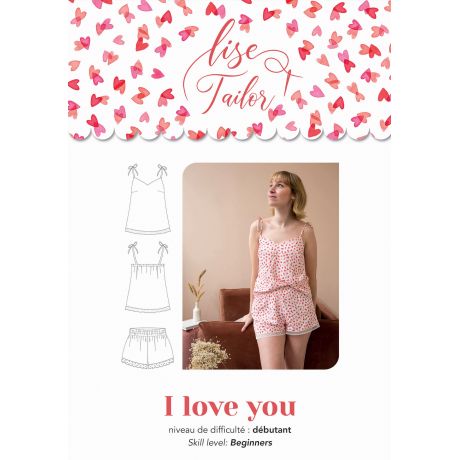 Patron Lise Tailor pyjama i love you t34/48