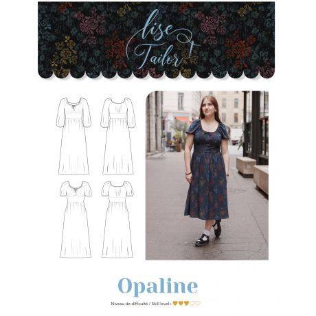 Patron Lise Tailor robe opaline t34/48