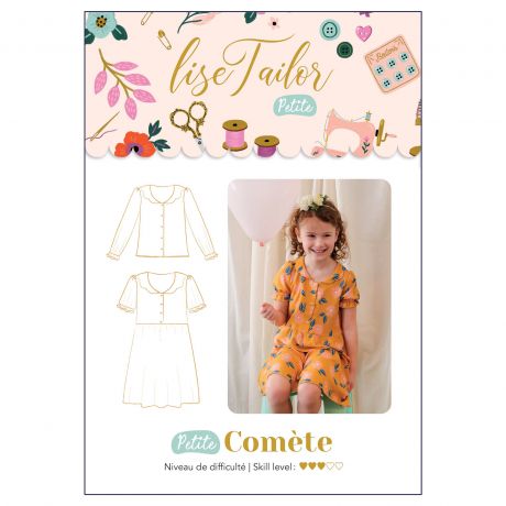 Patron Lise Tailor robe petite comete t2/12ans