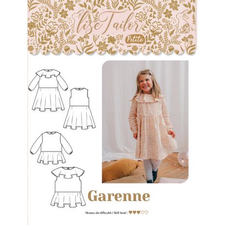 Patron Lise Tailor robe petite garenne t2/12ans