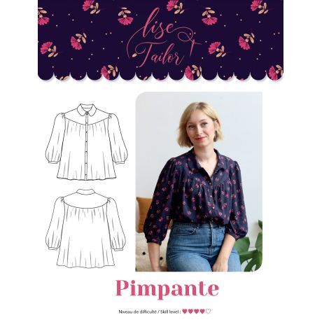 Patron Lise Tailor chemise pimpante t34/52