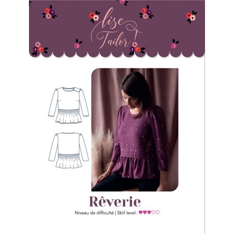 Patron Lise Tailor blouse reverie t34/48