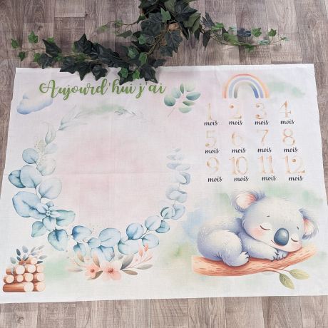 Tissu de L'atelier de Jess & Caro panneau couverture anniversaire charlie