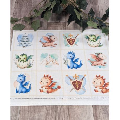 Tissu de L'atelier de Jess & Caro panneau lingette kilian