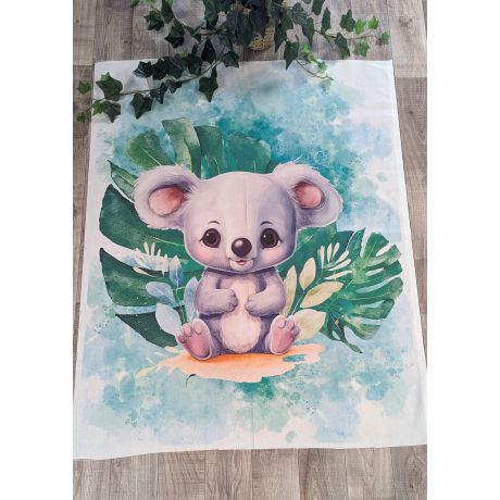 Tissu de L'atelier de Jess & Caro panneau couverture motif XL l�on