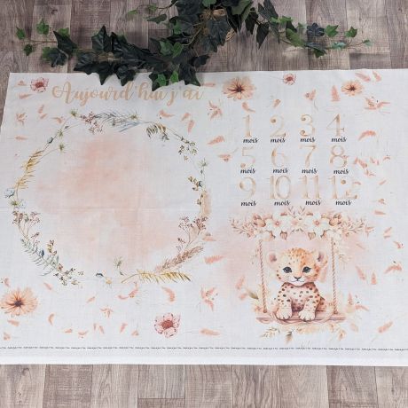 Tissu de L'atelier de Jess & Caro panneau couverture anniversaire livy
