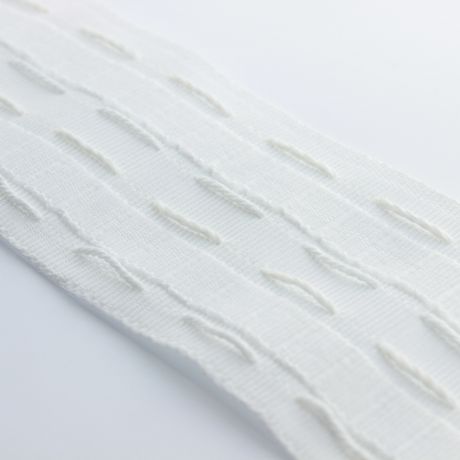 Ruban double poche 70mm blanc naturel