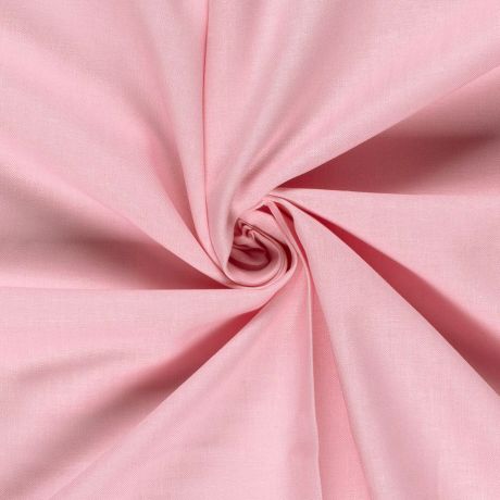 Tissu crtonne de coton rose clair