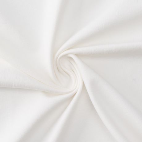 Tissu jersey coton blanc cass