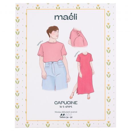 Patron Mali Paris t-shirt Capucine t34/52