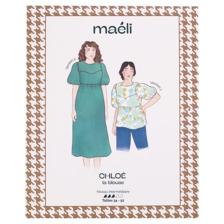 Patron Mali Paris blouse Chloe t34/52